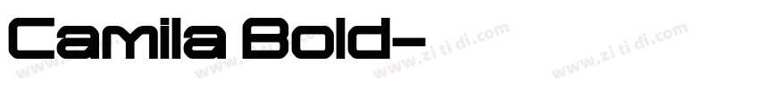 Camila Bold字体转换 Camila Bold字体转换